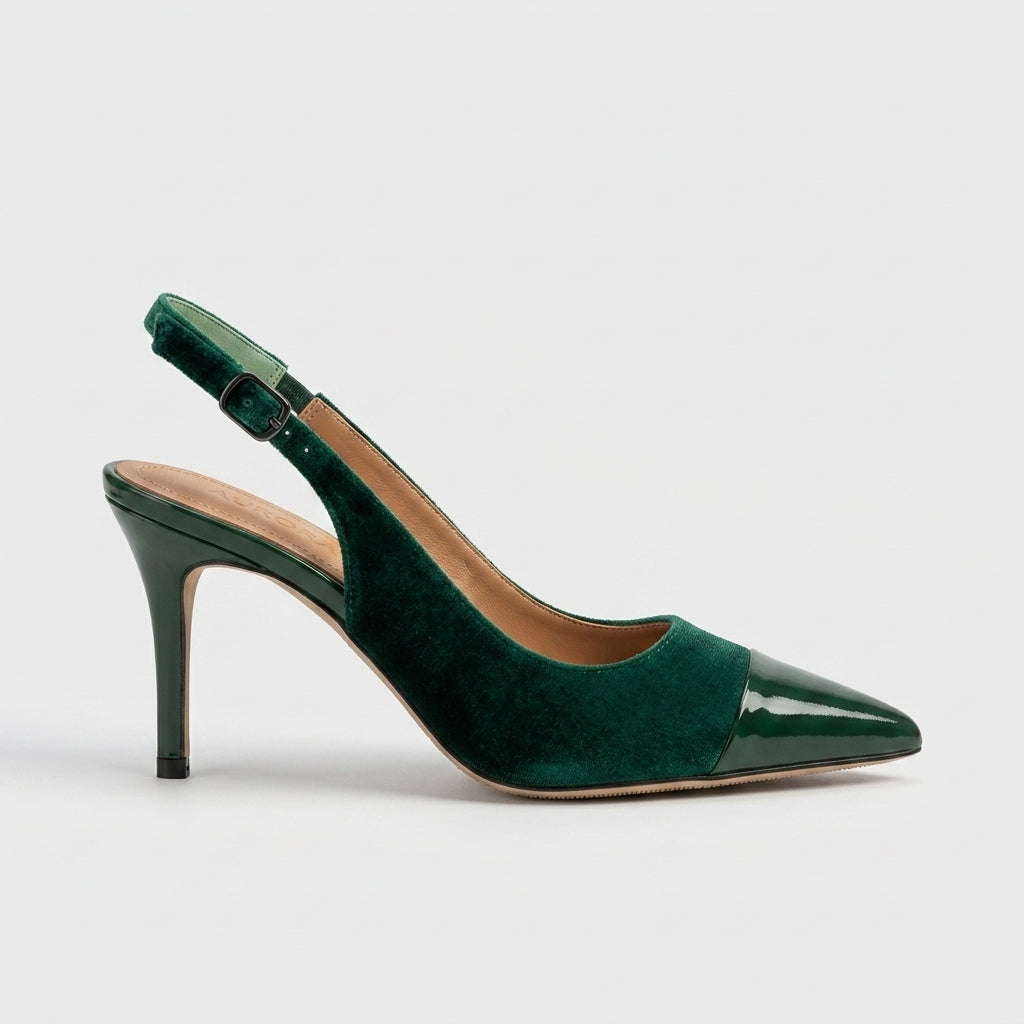 Women's Slingback Heels Pointed Toe - 7cm High