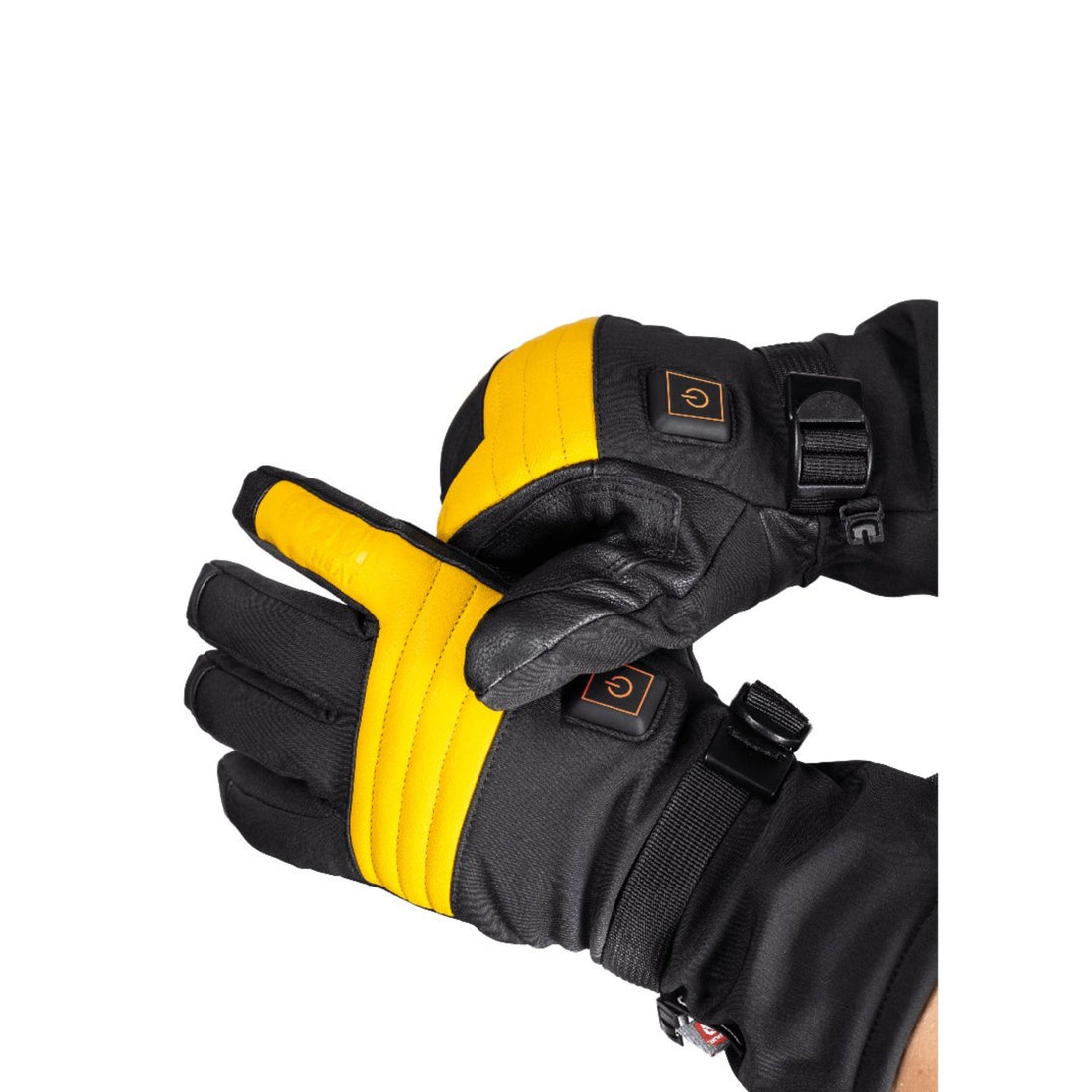 Heated Ski Gloves (3500mAh USB-C batt) - front view