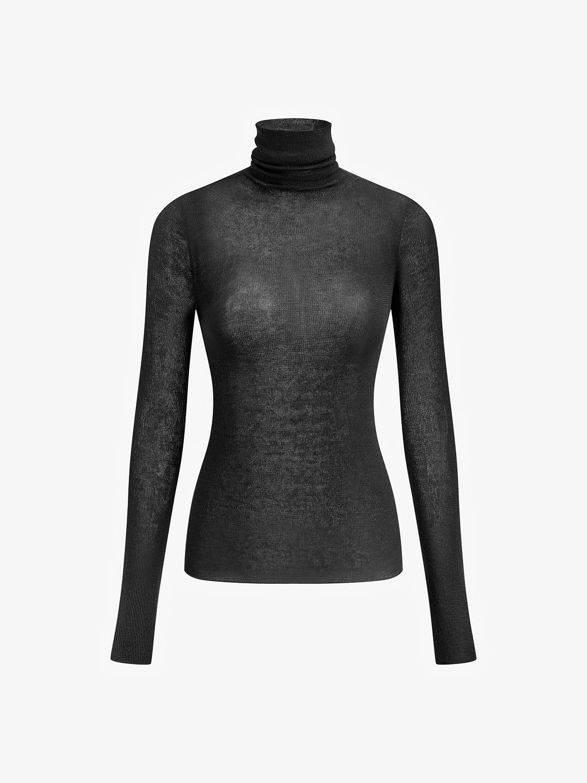 Wool Polyester Knit Top with Medium Stretch for Events and Everyday Wear