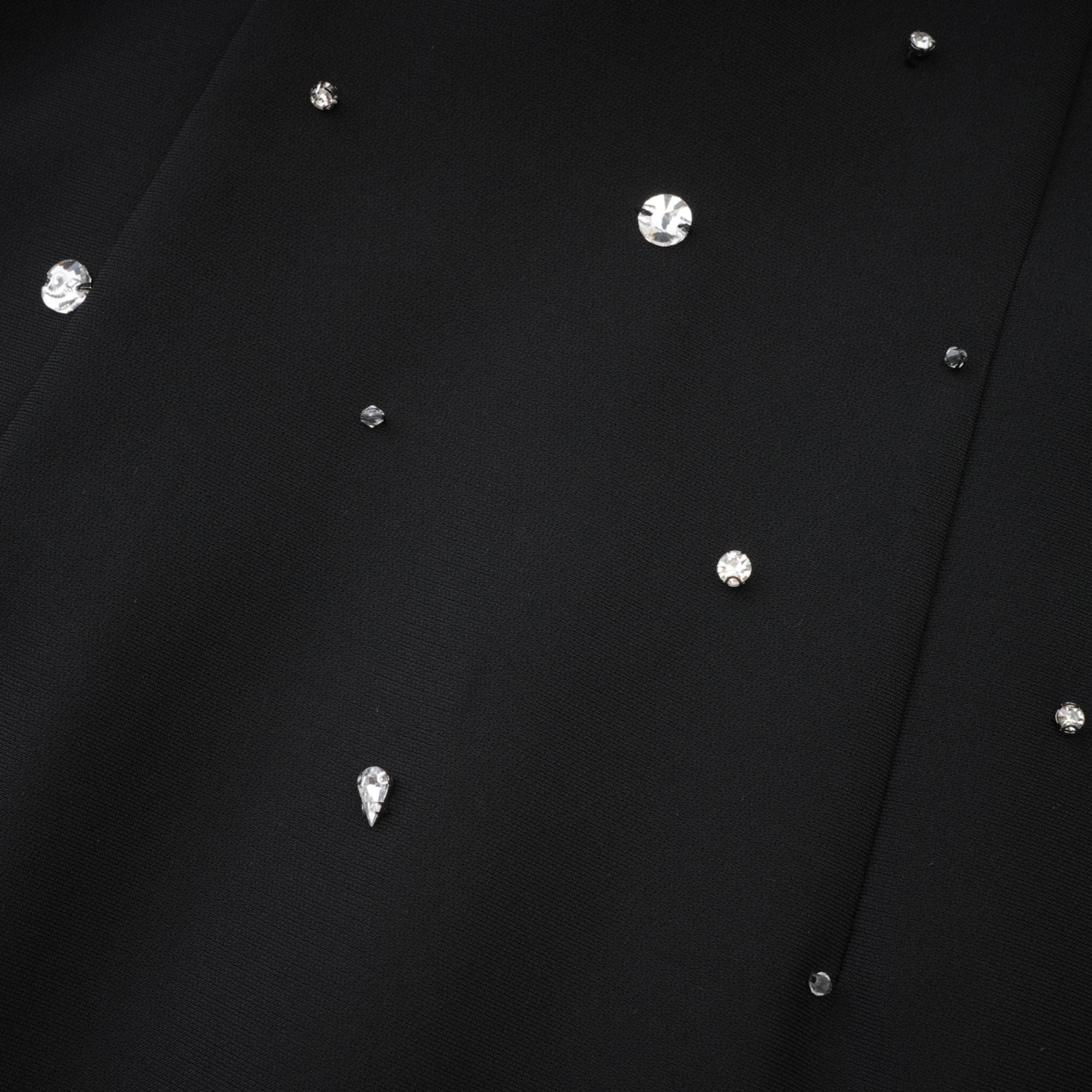 Women’s Black Embellished Mini Dress – Sleeveless Halter Neck Design with Crystal Detailing